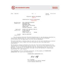 UL1863通訊配件（E240834）證書
